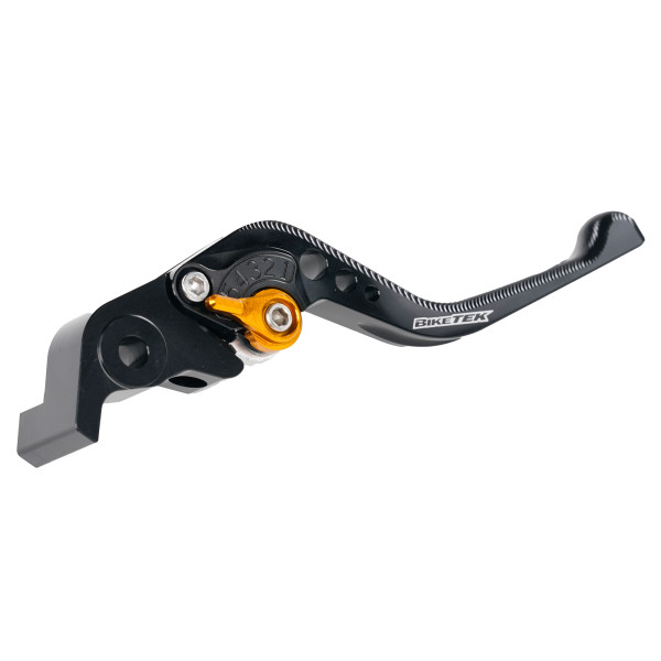 biketek Biketek adjustable cnc lever short brake - black / gold adjuster - #b86s